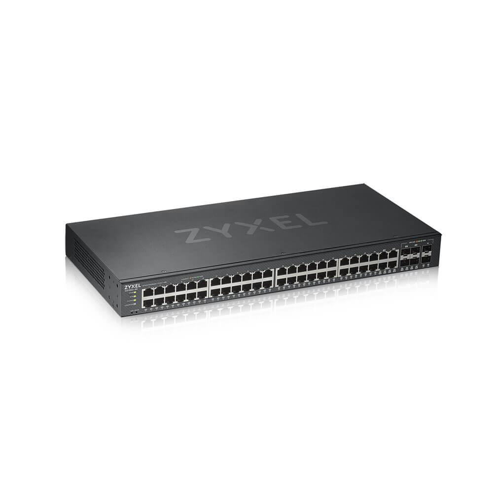 Zyxel GS1920-48V2 Gestito Gigabit Ethernet [10/100/1000] Nero (ZyXEL GS1920-48V2, 50-port GbE L2 Smart Switch)