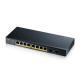 SWITCH ZYXEL GS1900-10HP V2 8P GIGABIT POE (EROGAZIONE POE FINO A 70W) 2P SFP SUPP IPV6 VLAN DESIGN SENZA VENTOLEWEB MANAGED