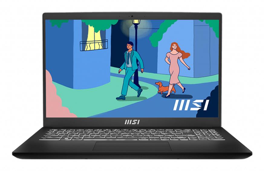 MSI Modern 15 B12M-027UK Intel® Core™ i5 i5-1235U Computer portatile 39,6 cm (15.6") Full HD 8 GB DDR4-SDRAM 512 GB SSD Wi-F