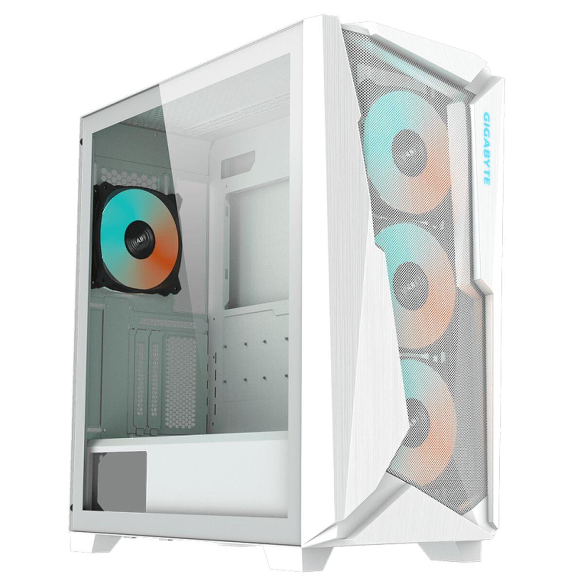 Gigabyte C301 Glass Mid Tower ARGB Gaming PC Case - White - GB-C301GW