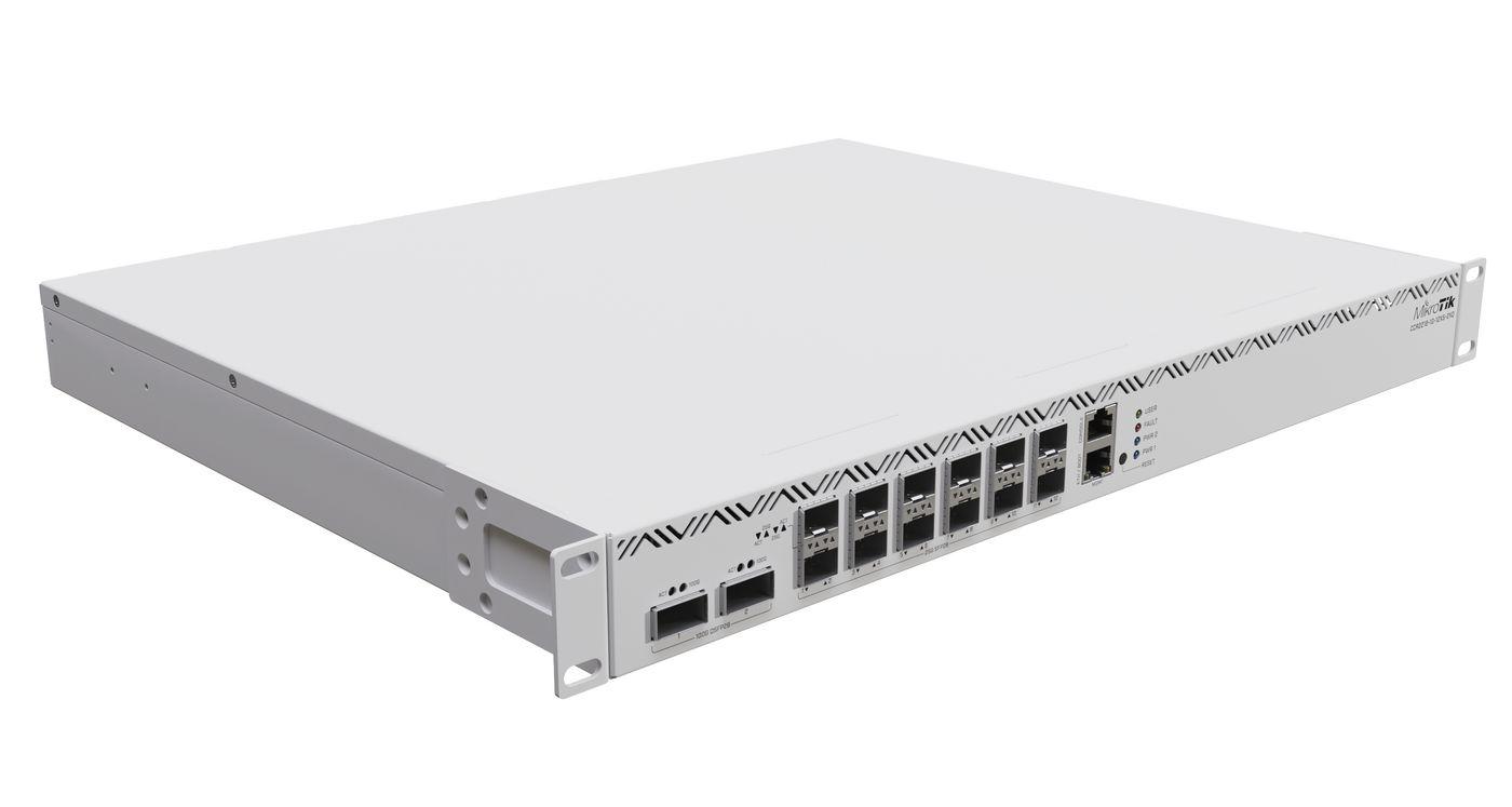 MikroTik CCR2216-1G-12XS-2XQ | Router | 12x SFP28, 2x QSFP28, 1x RJ45 1000Mb/s, 2x M.2 SATA