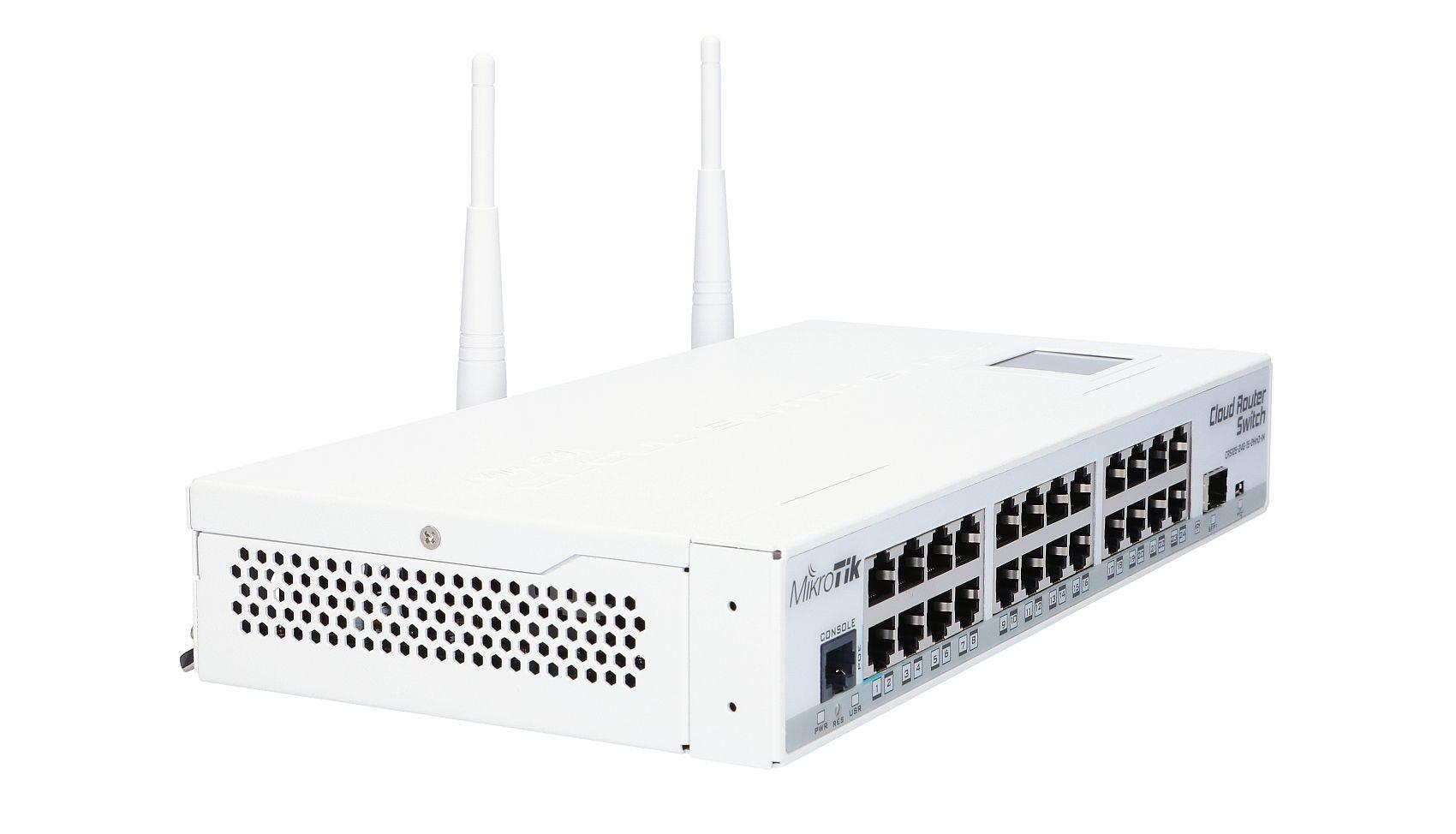 MikroTik CRS125-24G-1S-2HnD-IN | Switch | 24x RJ45 1000Mb/s, 1x SFP, 1x USB, 2,4GHz WiFi