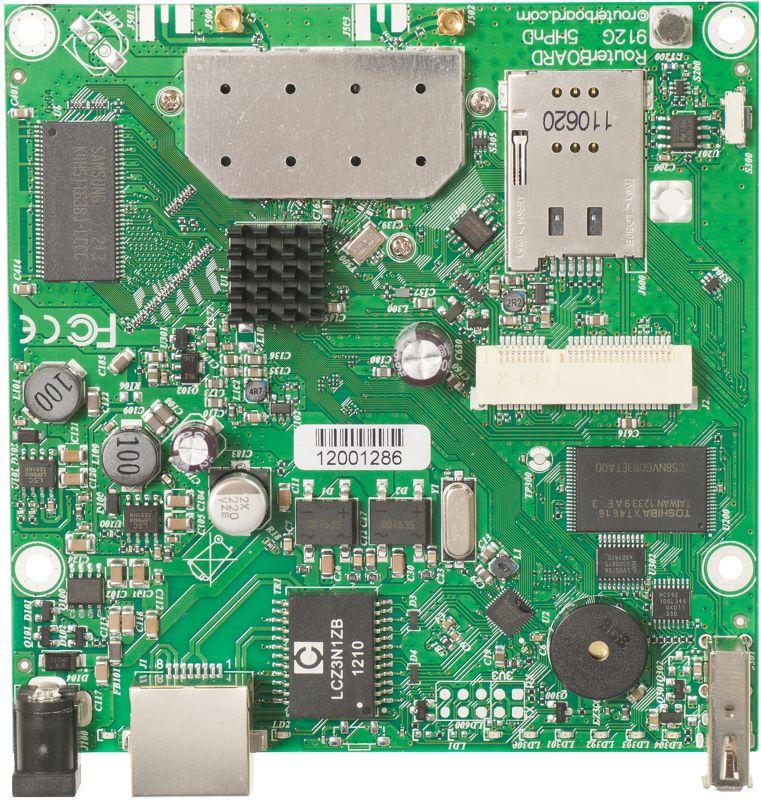 MikroTik RB912UAG-5HPnD | WiFi Router | 5GHz, 1x RJ45 1000Mb/s, 1x miniPCIe