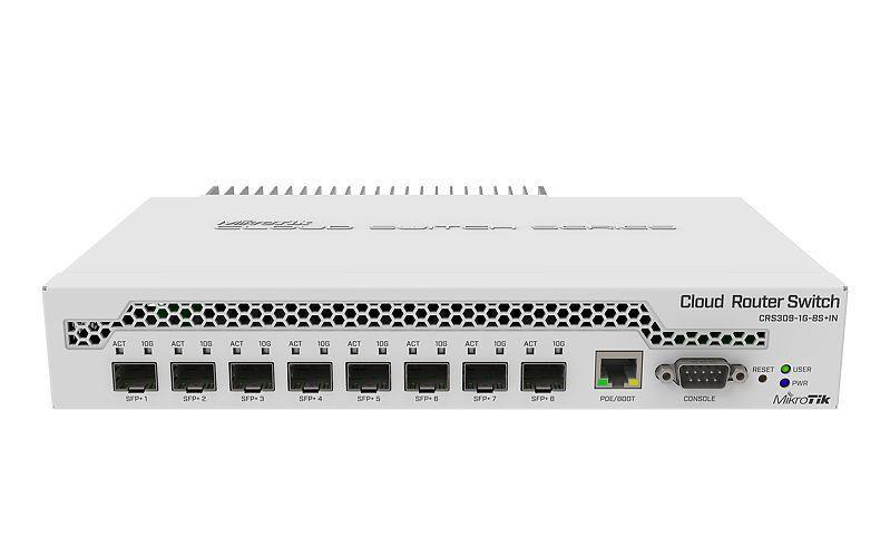 MikroTik CRS309-1G-8S+IN | Switch | 1x RJ45 1000Mb/s, 8x SFP+