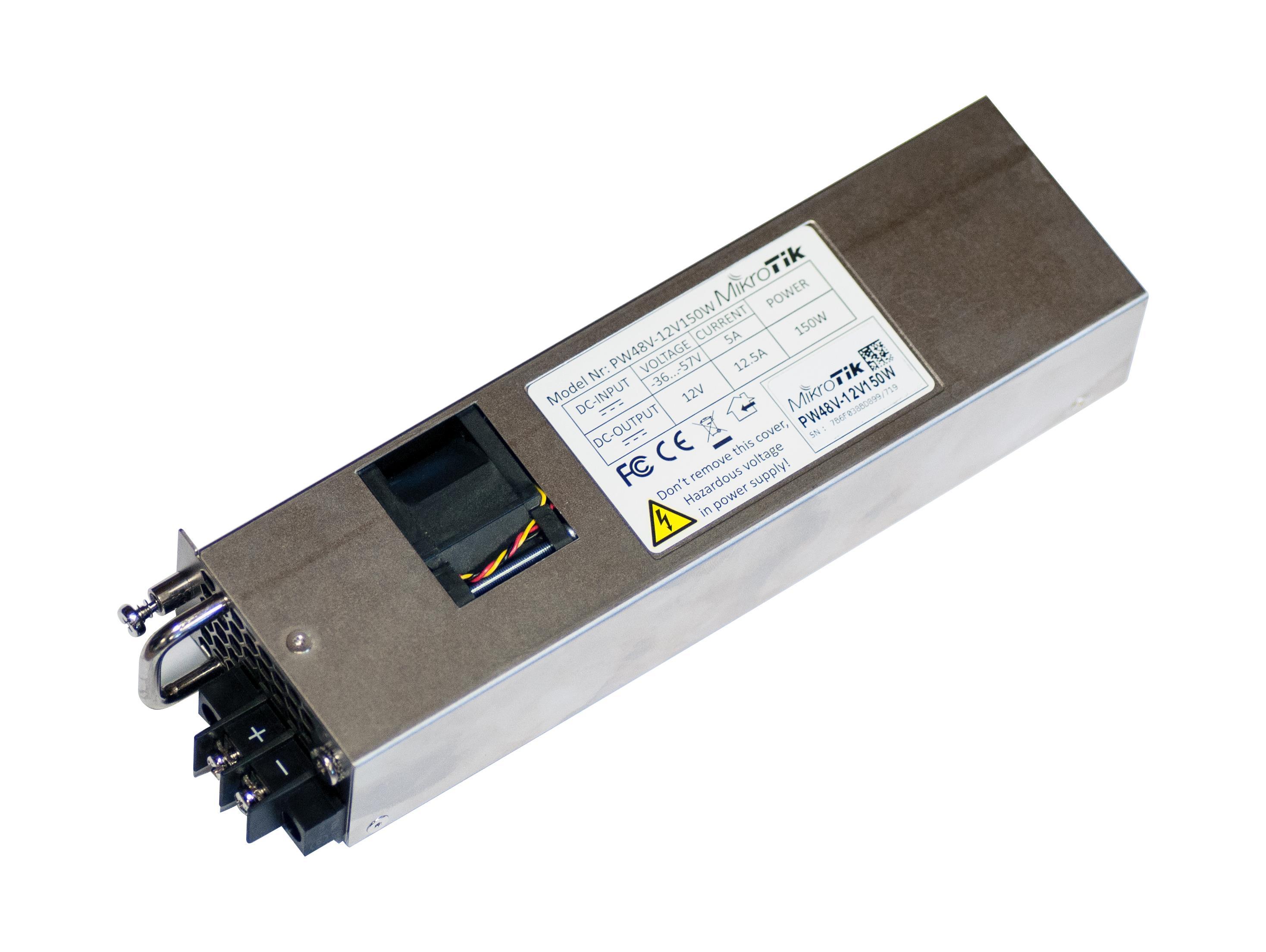 MikroTik PW48V-12V150W | Alimentatore | 12V, 150W