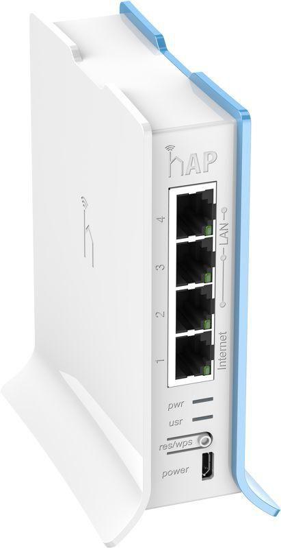 MikroTik hAP lite tower | WiFi Router | RB941-2nD-TC, 2,4GHz, 4x RJ45 100Mb/s