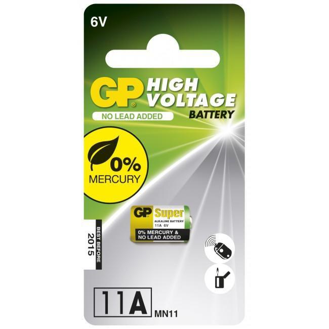 High Voltage 11A - High Voltage Alkaline 103136, - Single-use battery, MN11, , 6 V, 1-pack, Hg [mercury] - Warranty: 12M