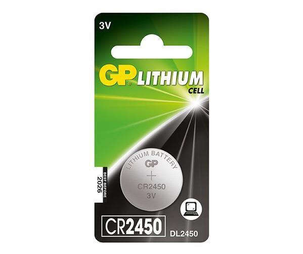 GP Batteries Lithium Cell CR2450 Batteria monouso Litio (GP CR 2450-C1 button cell battery - 1 Pack)