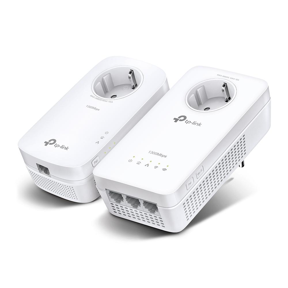 TP-Link TL-WPA1300P KIT 1300 Mbit/s Collegamento ethernet LAN Wi-Fi Bianco 2 pz