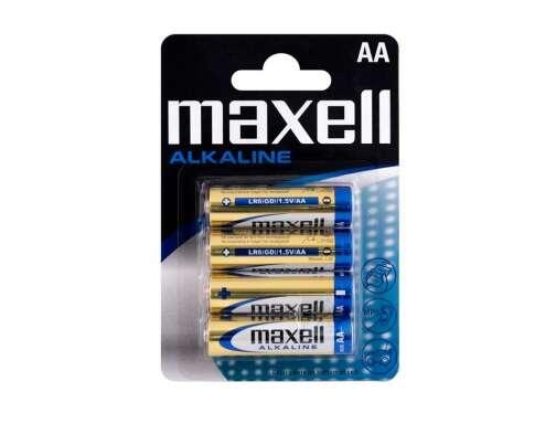 Confezione Maxell da 4 batterie alcaline LR06 AA 1,5V