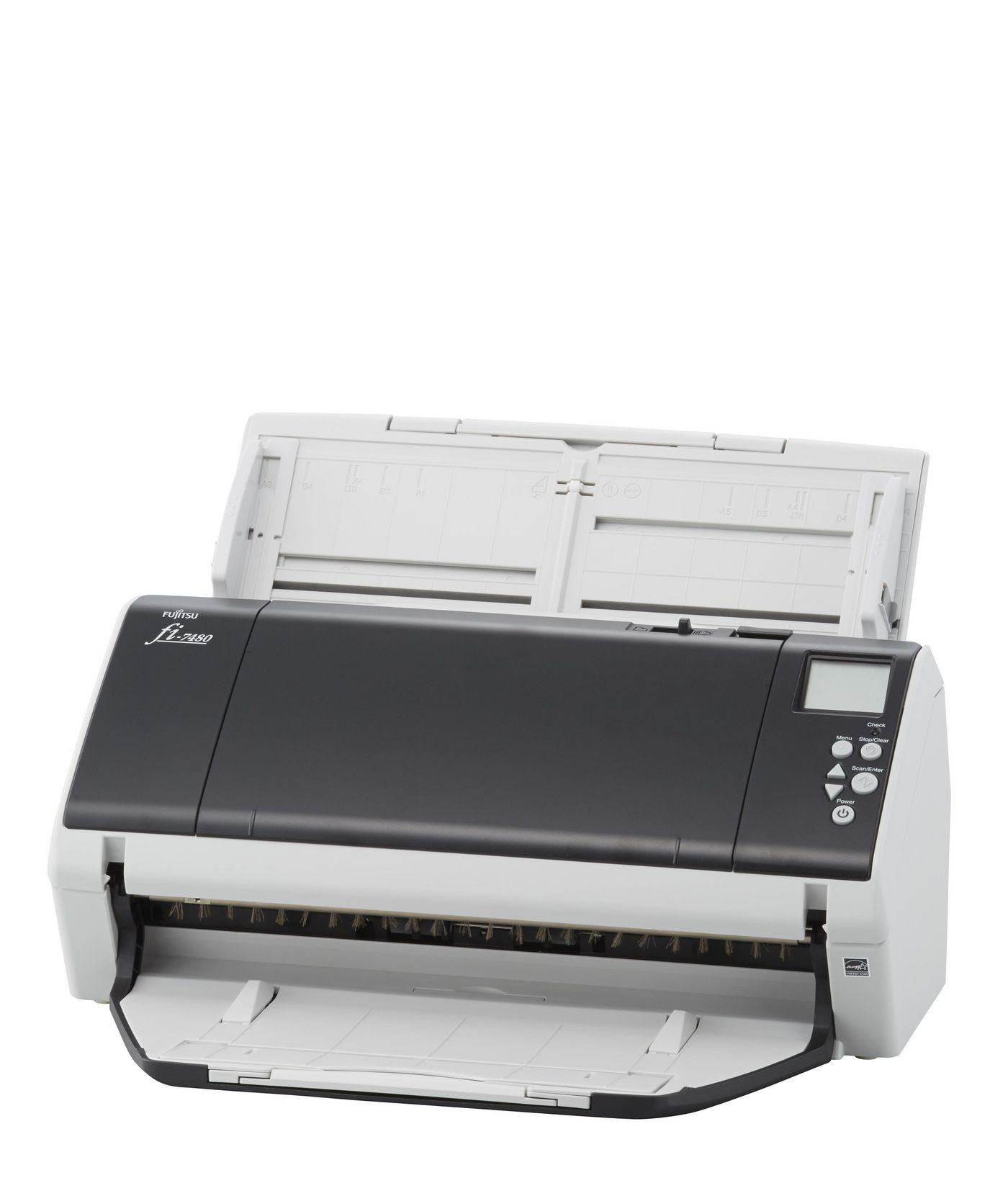 SCANNER RICOH FI-7480 A3 80ppm/160ipm duplex A4L ADF document scanner. Includes PaperStream IP PaperStream Capture