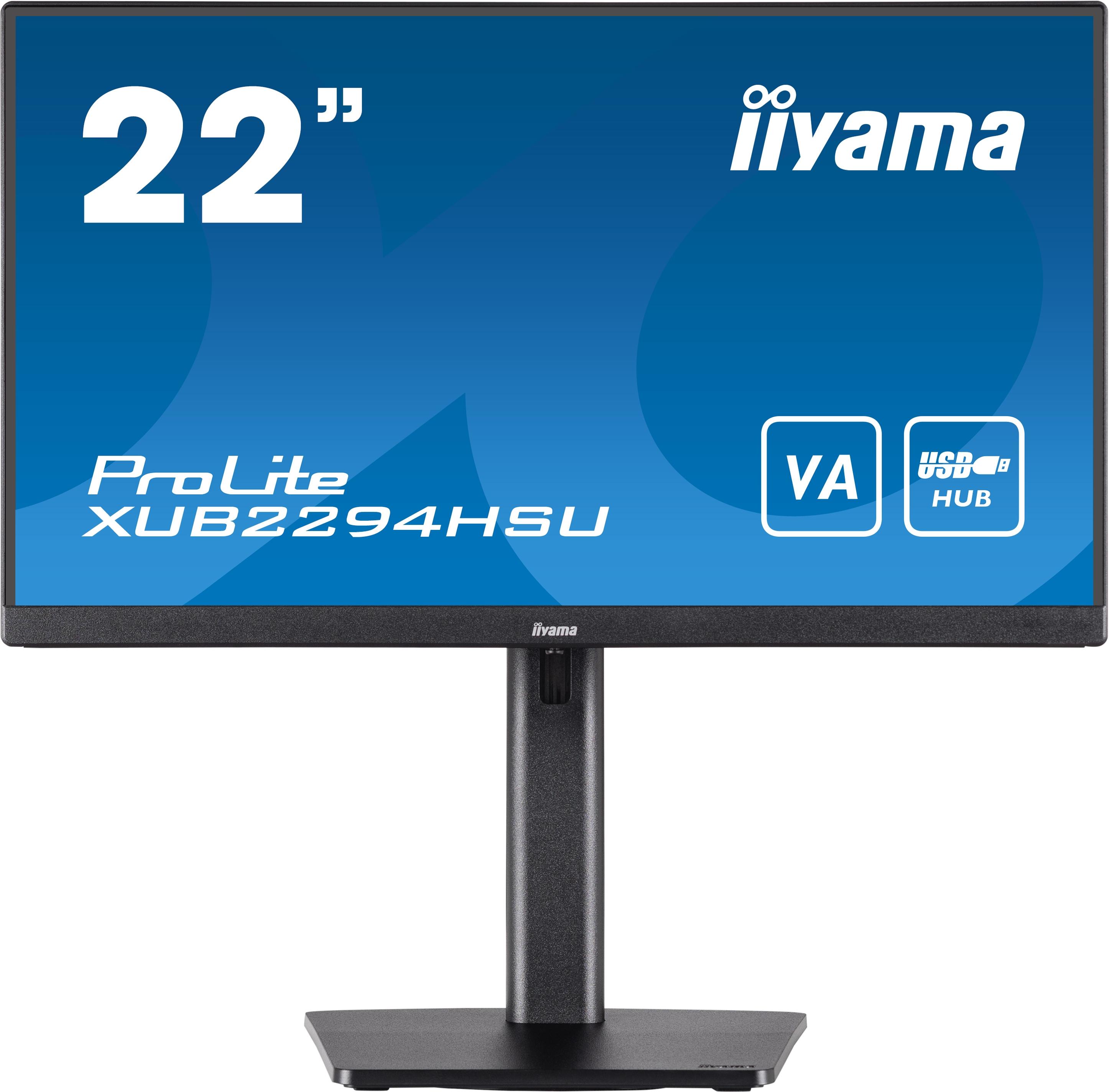 iiyama ProLite XUB2294HSU-B2 Monitor PC 546 cm (21.5") 1920 x 1080 Pixel Full HD LCD Nero