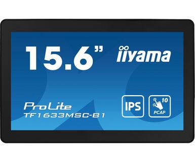 iiyama ProLite TF1633MSC-B1 Monitor PC 396 cm 15.6 1920 x 1080 Pixel Full HD Touch screen Nero (TF1633MSC-B1 15.6IN TOUCH PCAP