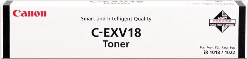 ORIGINAL Canon toner nero C-EXV18 0386B002 8400 Seiten