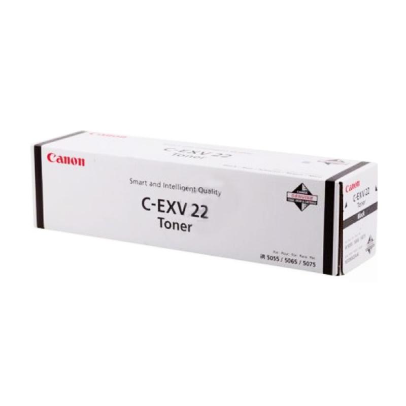 C-EXV 22 Toner Black - 2.200 gr x 1 flacone - Durata 48.000 pagine totali Compatibilit iR 5055 / 5065 / 5075 / serie N / 5065Ne