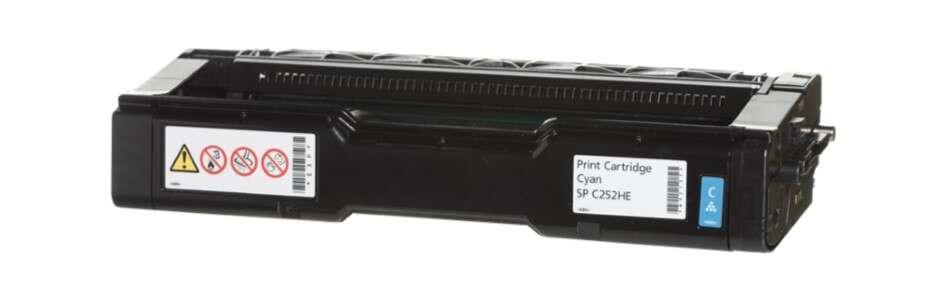 ORIGINAL Ricoh toner ciano 407717 SP C252HEC 6000 Seiten