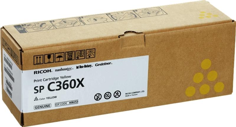 ORIGINAL Ricoh toner giallo 408253 SP C360XY 9000 Seiten