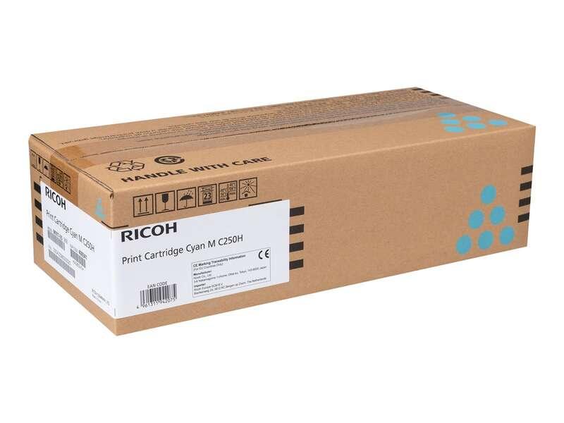 Ricoh 408341 cartuccia toner 1 pz Ciano (OEM Ricoh MC250 High Capacity Cyan Toner 408341)