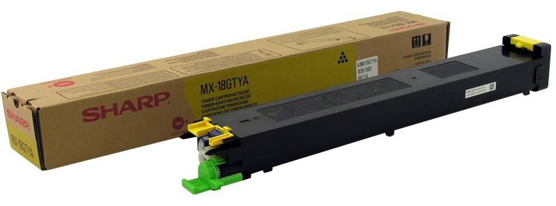 Sharp MX-18GTYA cartuccia toner 1 pz Originale Giallo