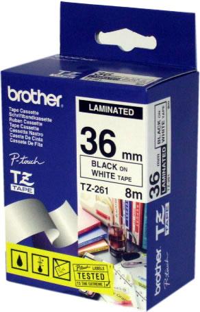 Brother TZ-261 nastro per etichettatrice Nero su bianco