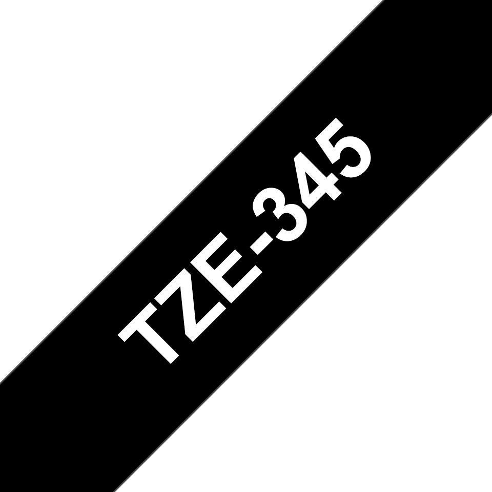 TZE345 NASTRO BROTHER 18MM B/N