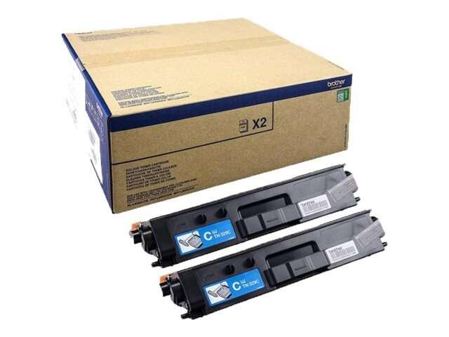 Brother TN-329CTWIN cartuccia toner 2 pz Originale Ciano