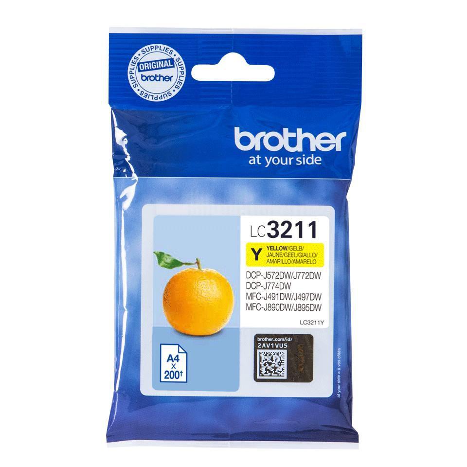 Brother LC-3211Y cartuccia d'inchiostro Originale Resa standard Giallo