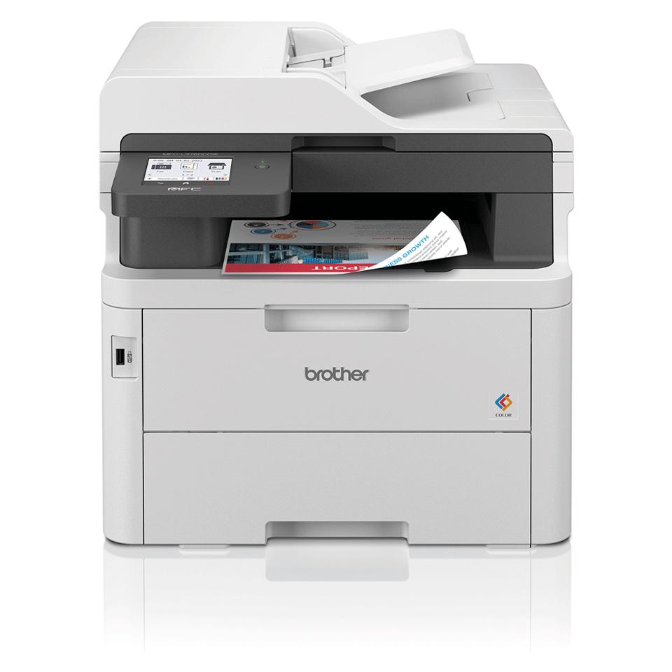 Brother MFC-L3760CDW LED A4 600 x 2400 DPI 26 ppm Wi-Fi (MFC-L3760CDW A4 Colour Laser MFP) - Versione UK