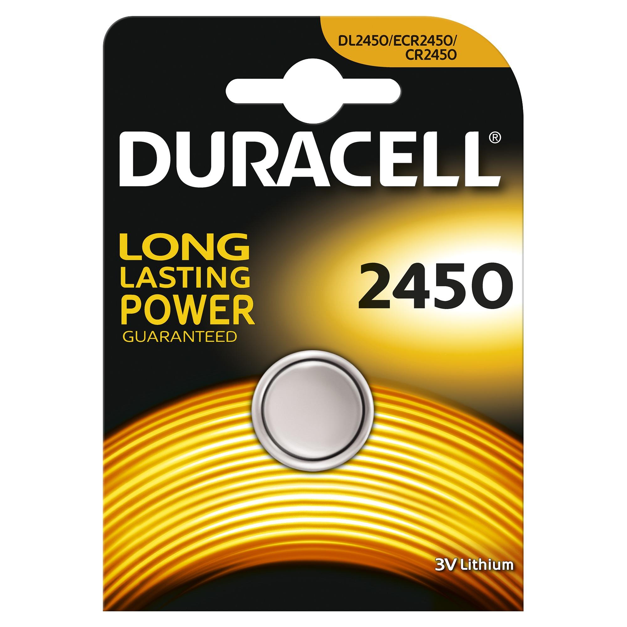 Duracell CR2450 3V Batteria monouso Litio (Cr2450 3V Single-Use Battery - Lithium - Warranty 12M)