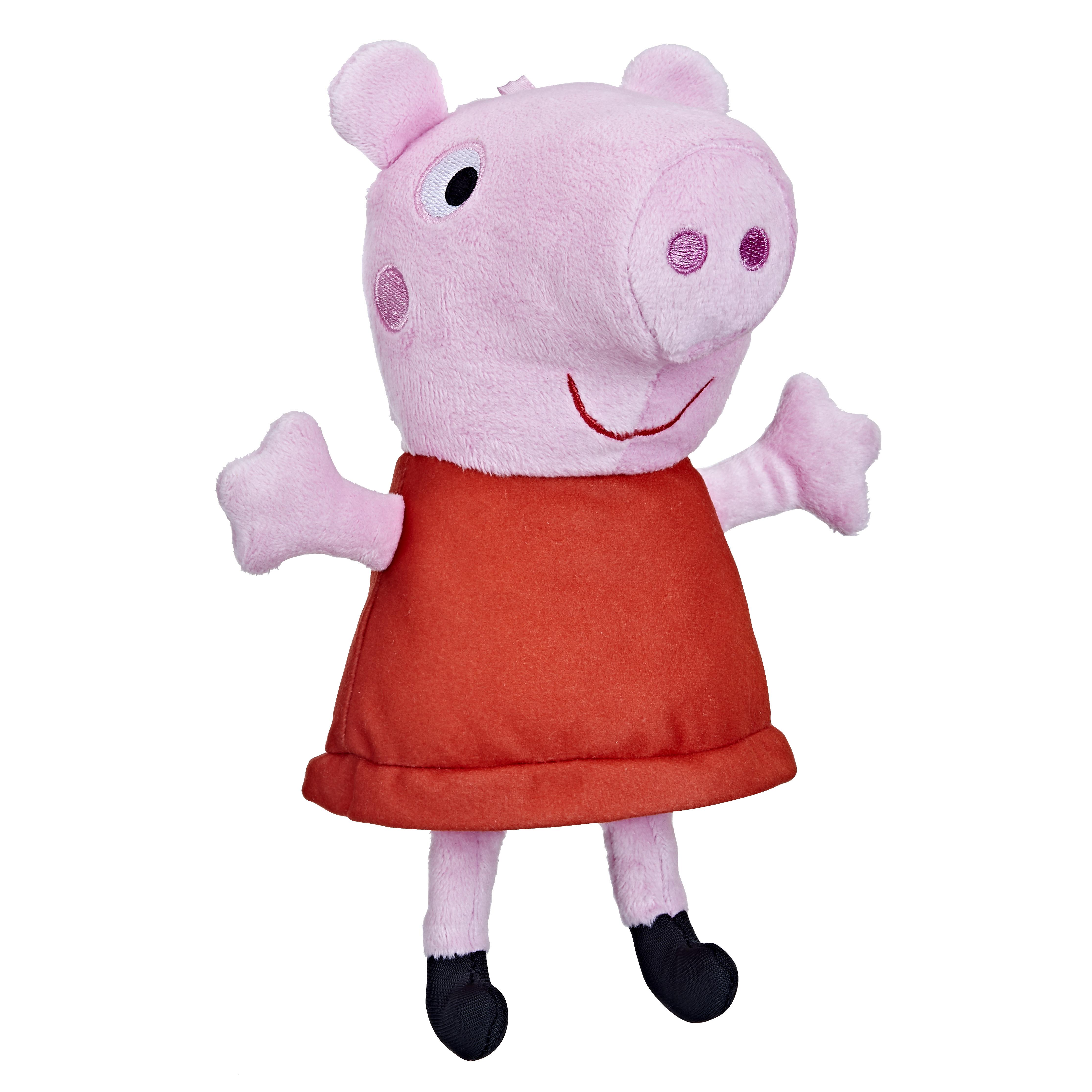 Peppa Pig - Peluche di Peppa ride e grugnisce animale di peluche interattivo con effetti sonori giocattolo per età prescolare