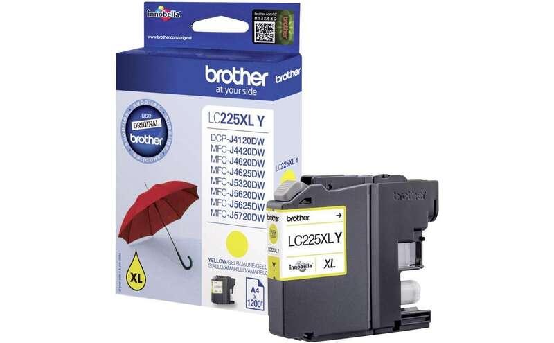 Brother LC-225XLYBP cartuccia d'inchiostro 1 pz Originale Giallo