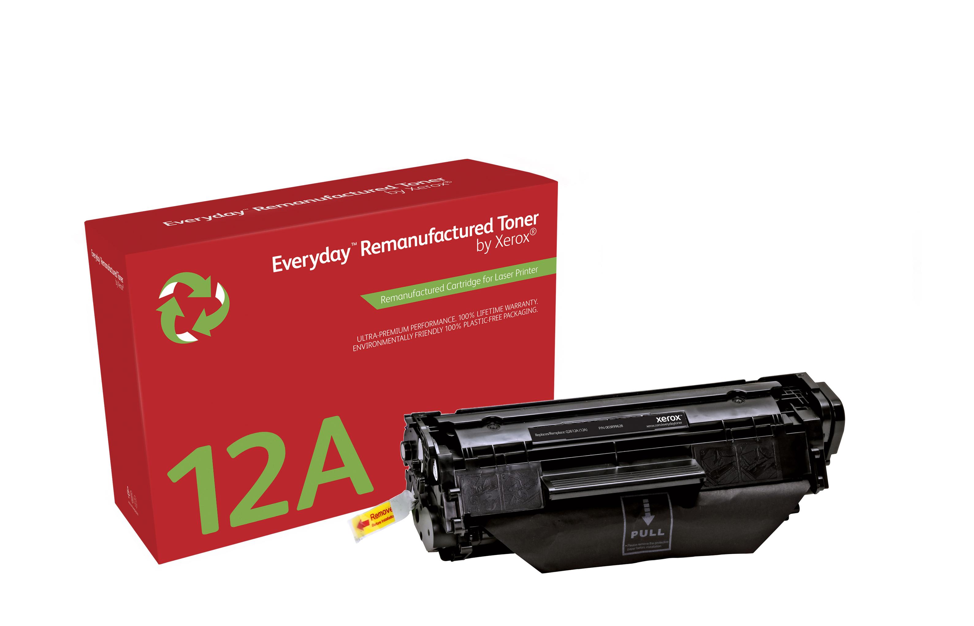 Xerox Black Toner Cartridge equivalent to HP 12A for use in HP LJ 1010 1012 1015 1018 1020 1020 Plus 1022 3015 3020 3030 3050 3