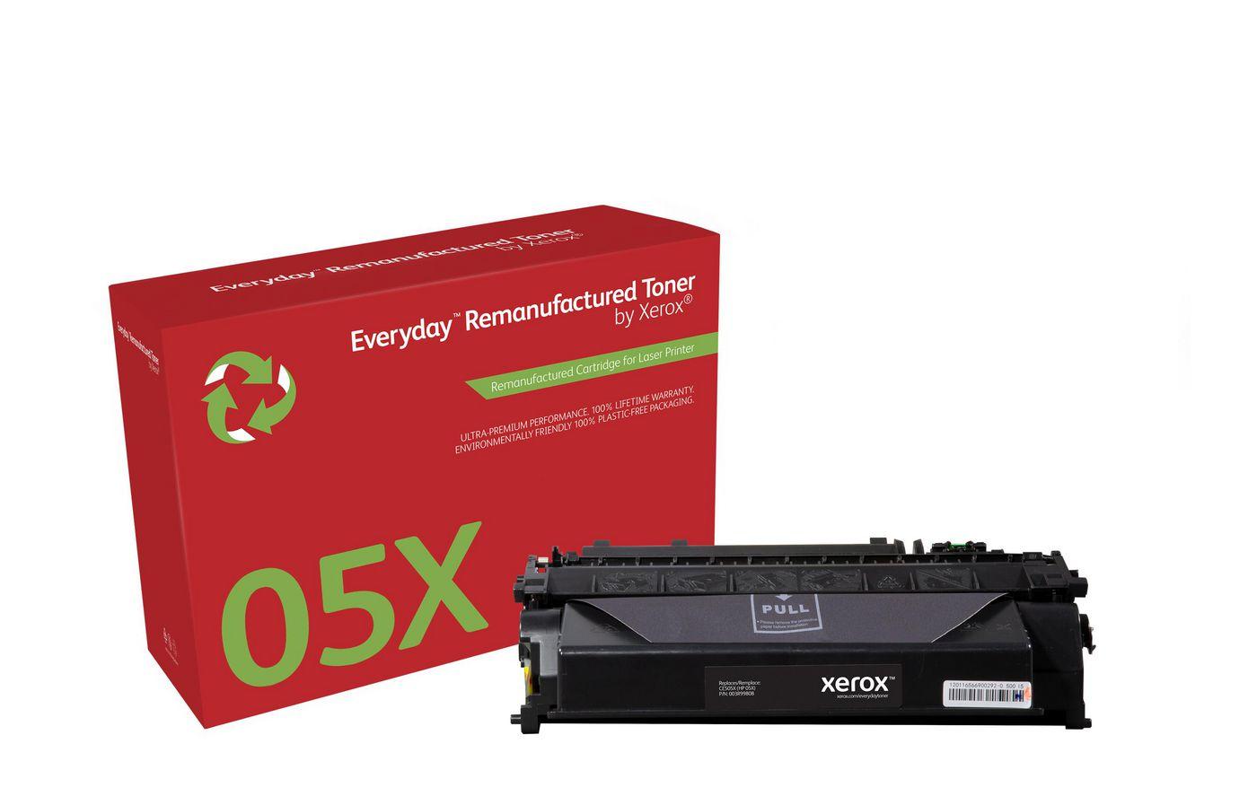 Xerox High Yield Black Toner Cartridge equivalent to HP 05X for use in HP LJ P2055