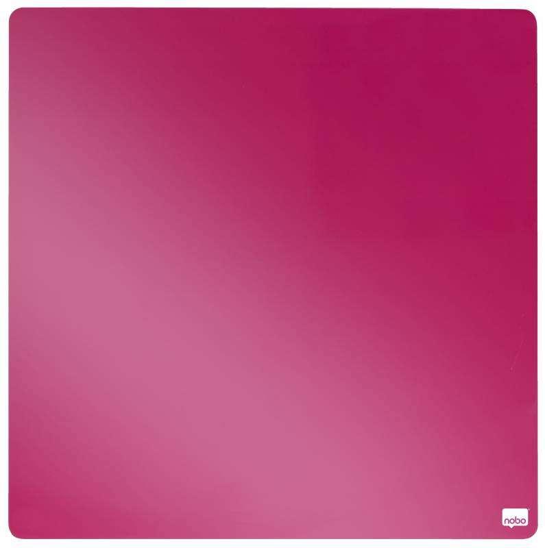 Magnetic Lavagna Nobo Tile Mini 360x360 mm - Senza cornice - Tamponi e magneti inclusi - Design creativo e colorato - Fucsia