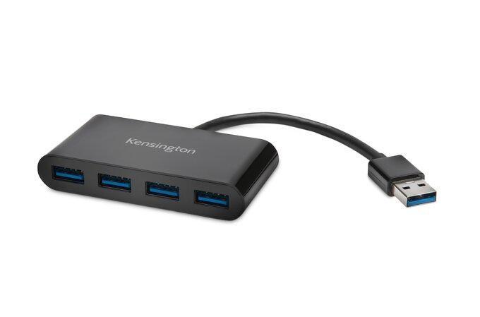 Kensington Hub a 4 porte USB 3.0 UH4000 - Nero (KENSINGTON UH4000 4-PORT HUB - 4XUSB 3.0 BLACK)