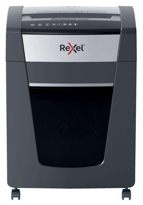 Rexel Momentum P420+ Jam Free Cross Cut Paper Shredder