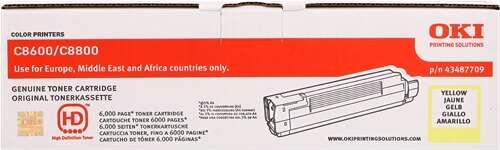 43487709 TONER GIALLO C8600 6K