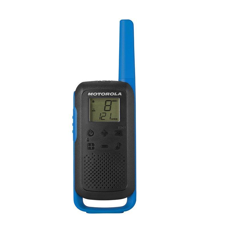 Motorola T62 ricetrasmittente 16 canali 12500 MHz Nero Blu (MOTOROLA T62 PMR446 RADIO BLUE TWIN)