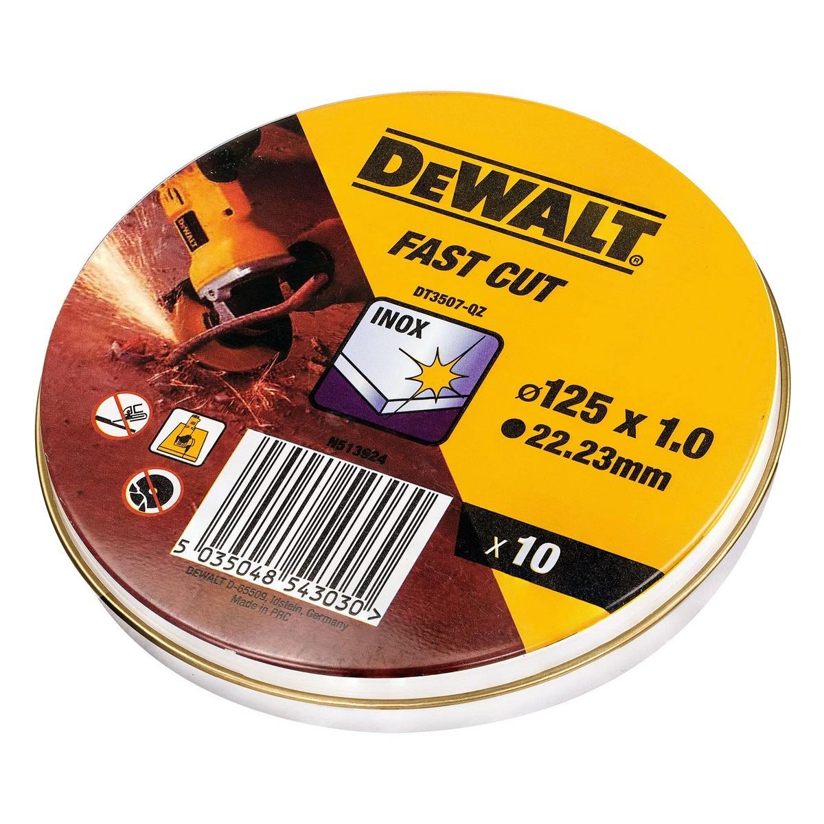 Disco da taglio Dewalt in acciaio inox DT3507