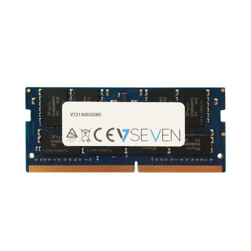 V7 V72130032GBS memoria 32 GB 1 x 32 GB DDR4 2666 MHz (32GB DDR4 2666MHZ CL19 NON ECC - SO DIMM PC4-21300 1.2V)