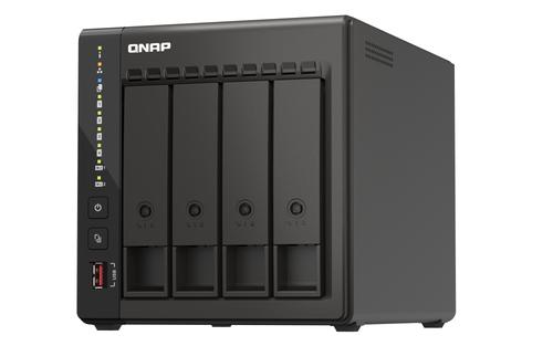 QNAP TS-453E NAS Tower Intel Celeron J6412 8 GB 48 TB HDD QNAP QTS Nero (QNAP TS-453E-8G 48TB WD RED PLUS 4-bay desktop NAS Int