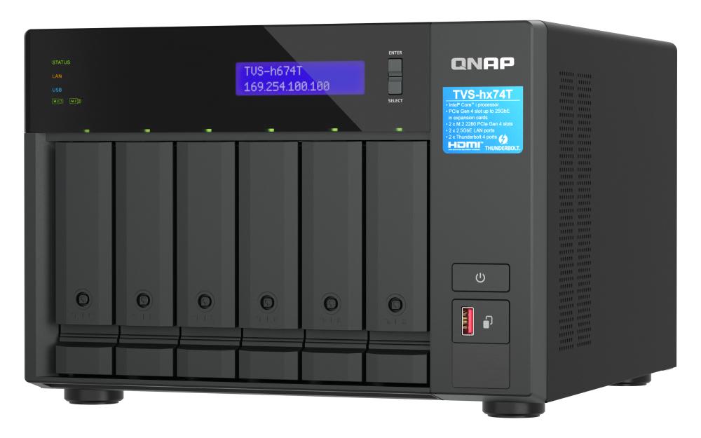 QNAP TVS-h674T NAS Tower Collegamento ethernet LAN Nero i5-12400