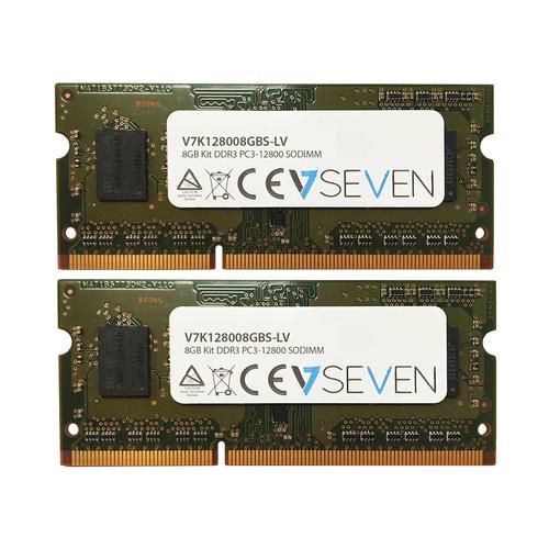 V7 8GB DDR3 PC3L-12800 - 1600MHz SO DIMM Modulo di memoria - V7K128008GBS-LV (2X4GB KIT DDR3 1600MHZ CL11 NON - ECC SO DIMM PC3