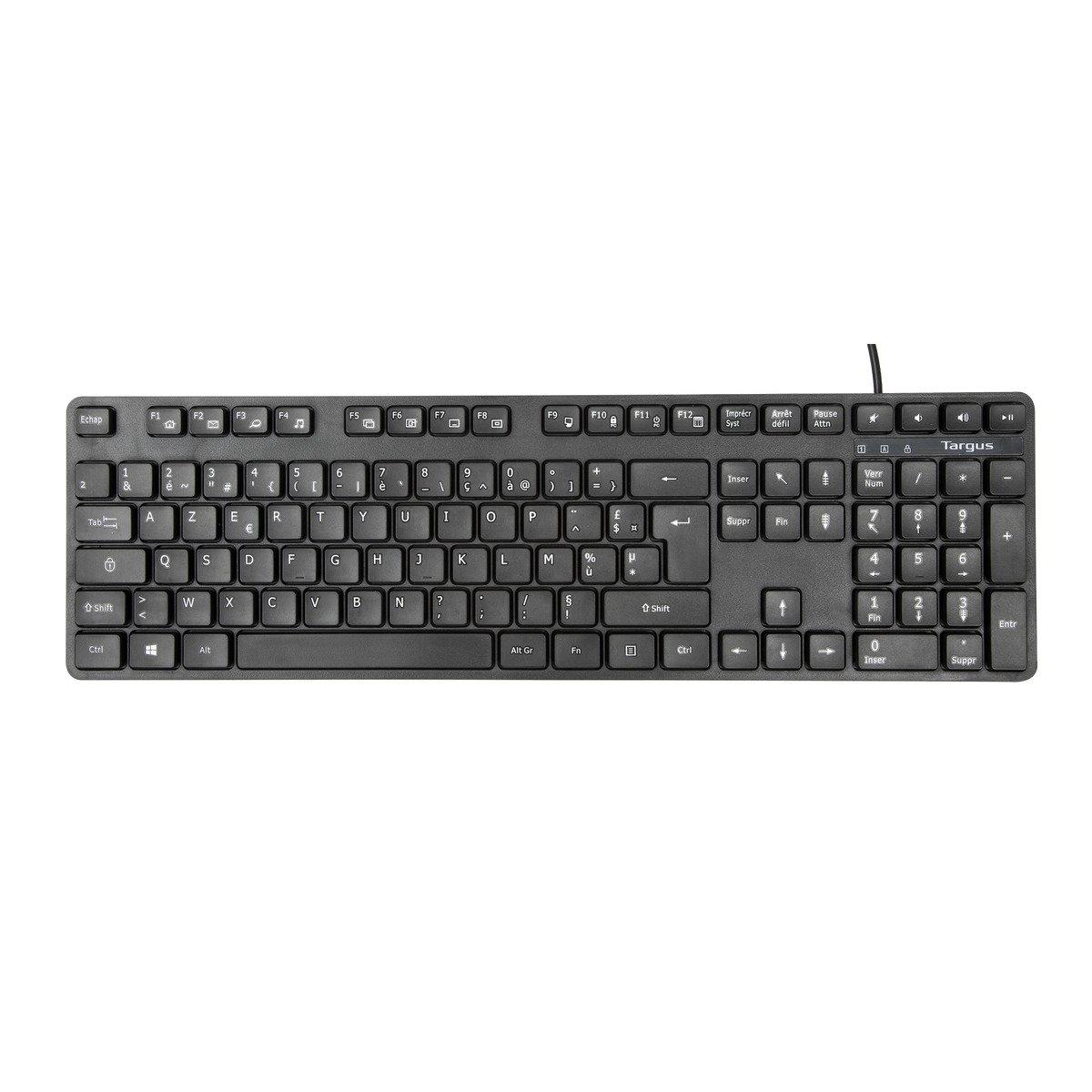 Targus AKB30FR tastiera USB AZERTY Francese Nero