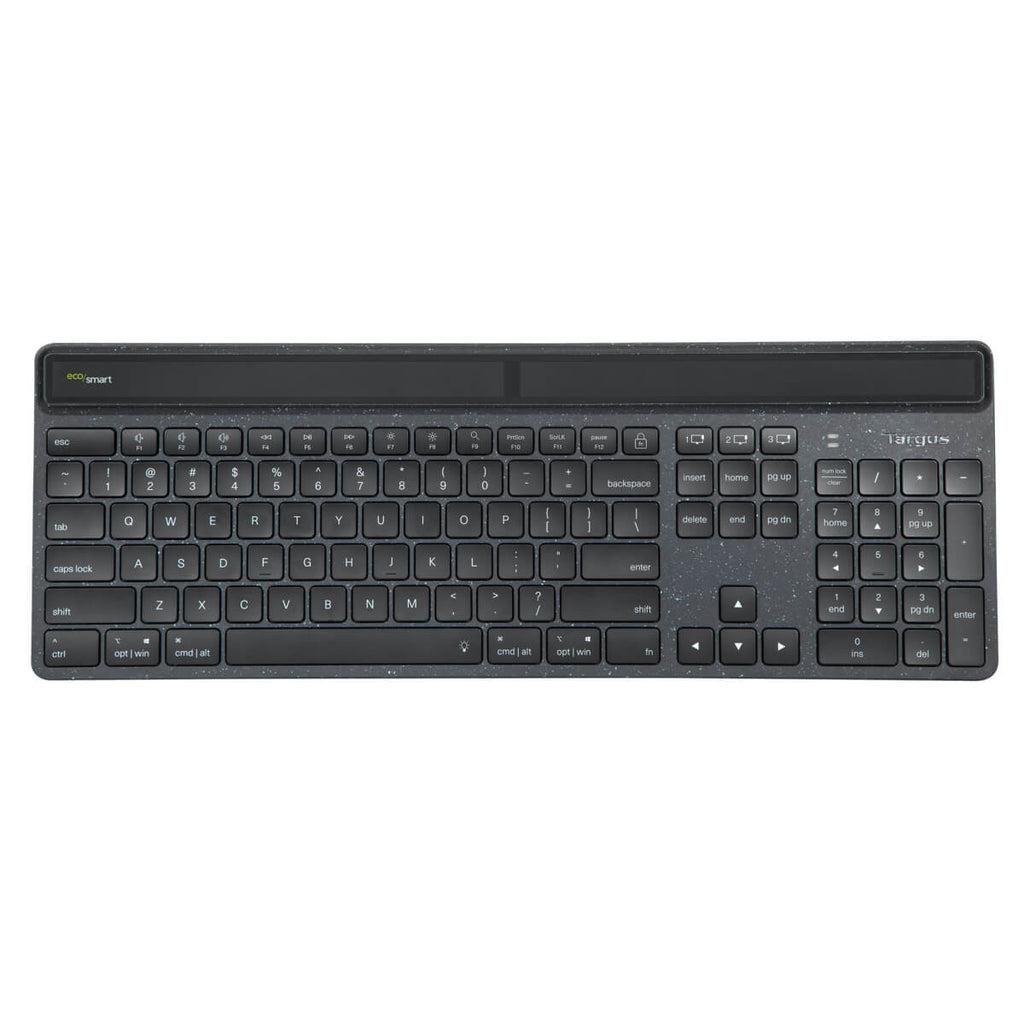 Targus Sustainable Energy Harvesting EcoSmart tastiera Universale Bluetooth QWERTY Nordic Nero (Targus EcoSmart - tastatur - b?