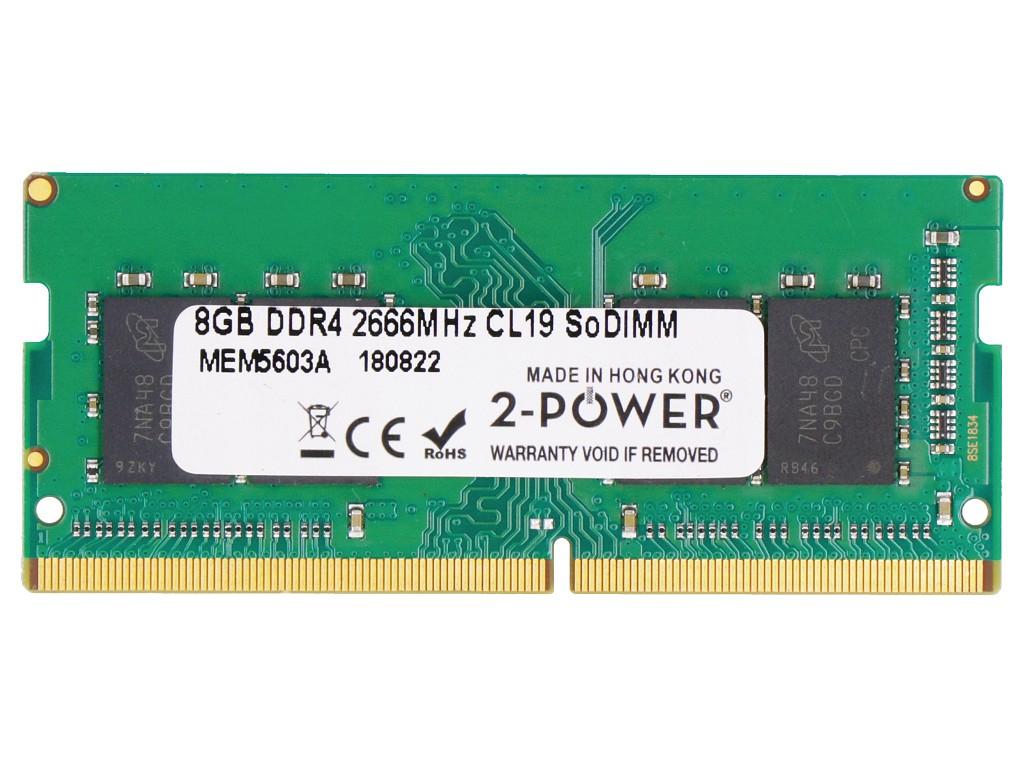 2-Power 2P-4VN06AA memoria 8 GB 1 x 8 GB DDR4 2666 MHz (8GB DDR4 2666MHz CL19 SoDIMM)