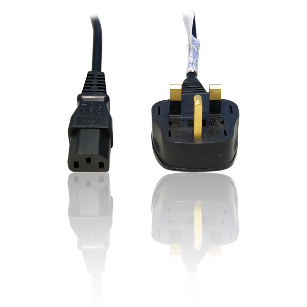 2-Power IEC C13 Lead with UK Plug Nero Accoppiatore C13 (IEC C13 Lead with UK Plug)