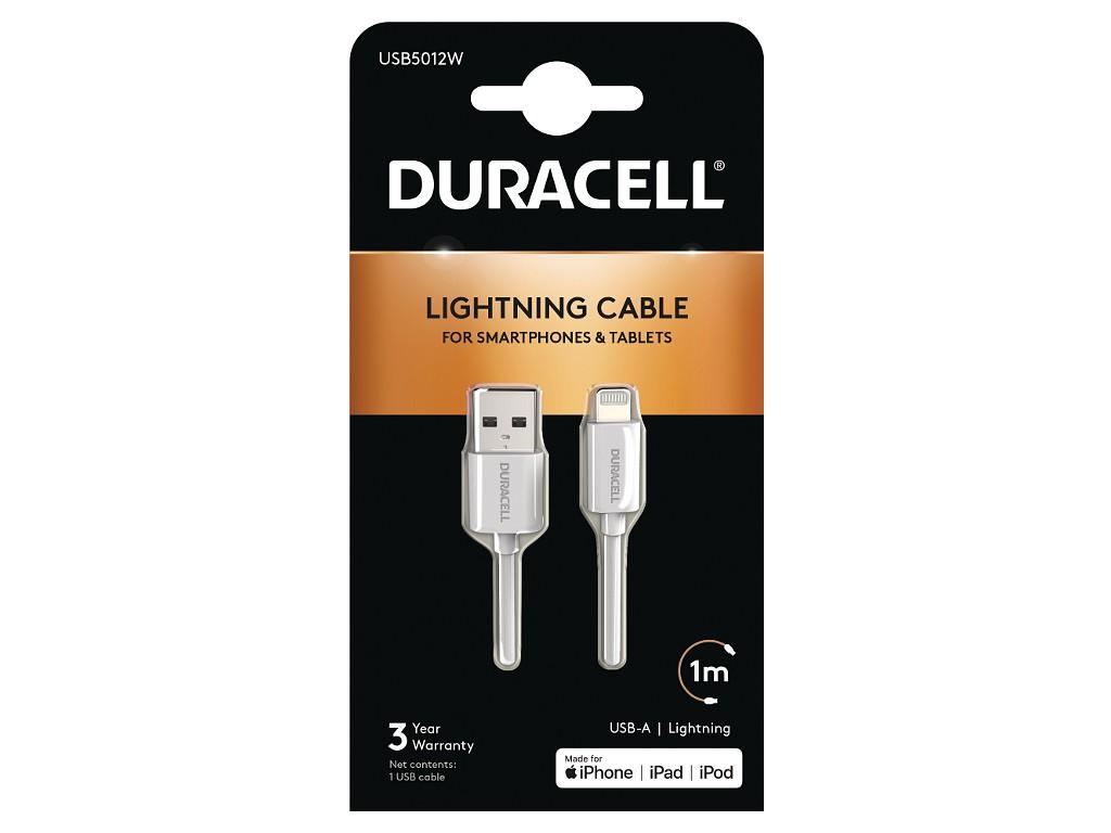 Duracell USB-A to Lightning 1m Cable