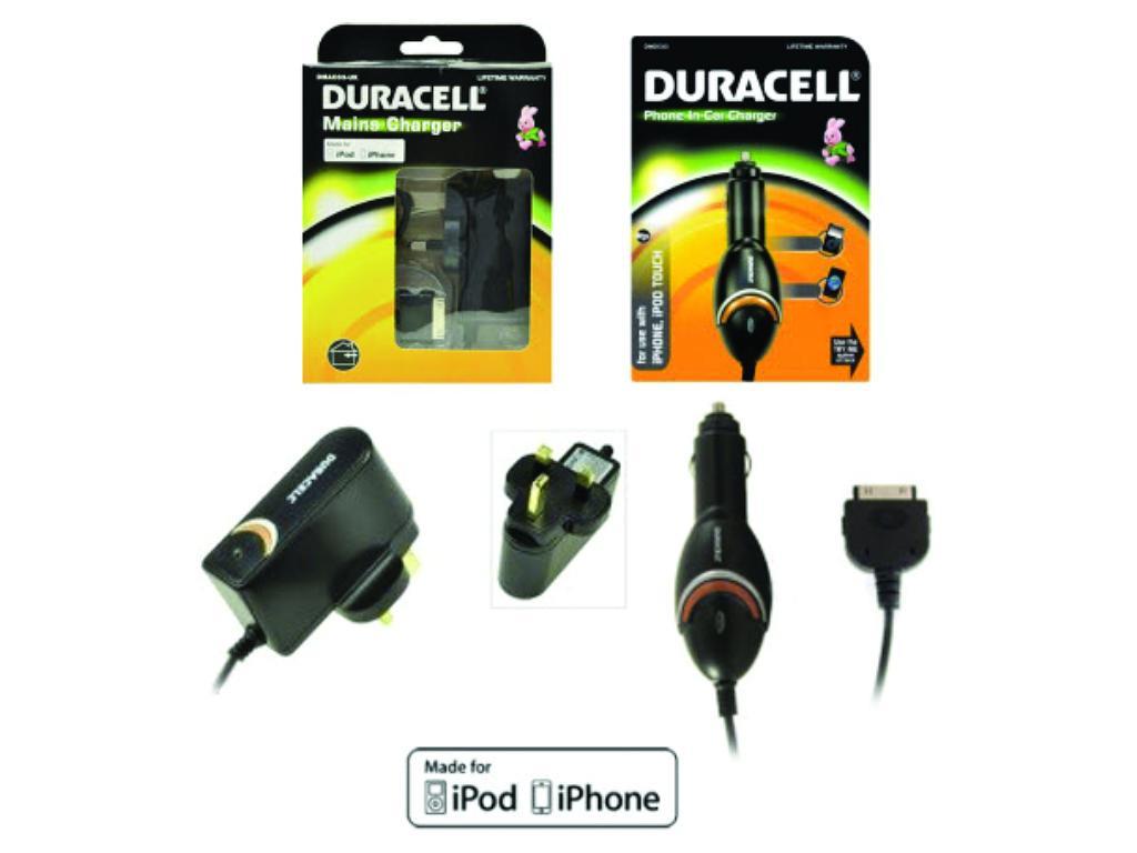 Duracell BUN0106A Caricabatterie per dispositivi mobili MP3, MP4, Smartphone, Tablet Nero Auto, Interno