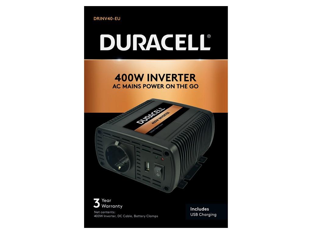 Duracell DRINV40-EU adattatore e invertitore Auto 400 W Nero